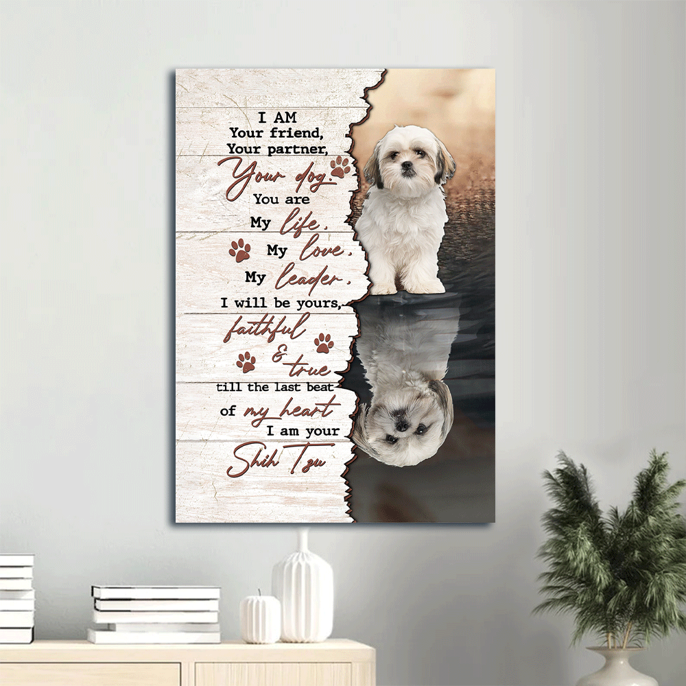Shih Tzu Portrait Canvas- Shih Tzu painting - Gift for Dog lover- I'm your amazing Shih Tzu - Dog Portrait Canvas Prints, Wall Art