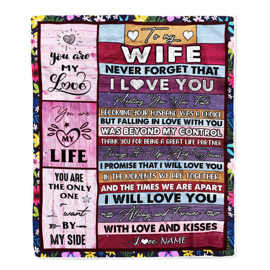 Gift For Wife, Couple Blanket, Personalized Blanket, You Are My Love Blanket, You Are The Only One I Want Blanket - Valentine, Christmas, Wedding Anniversary Fleece Blanket