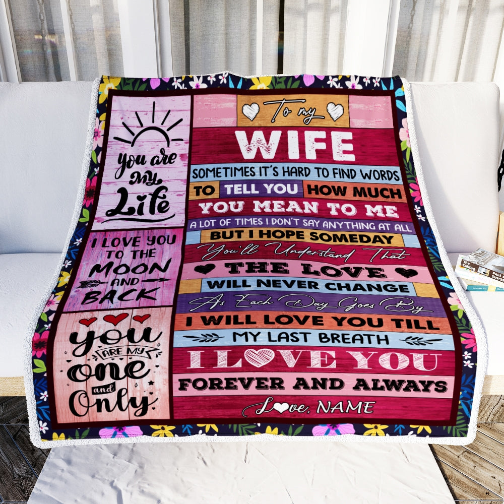 Gift For Wife, Couple Blanket, You Are My Life Blanket, You Are My One And Only Blanket - Valentine, Christmas, Wedding Anniversary Fleece Blanket