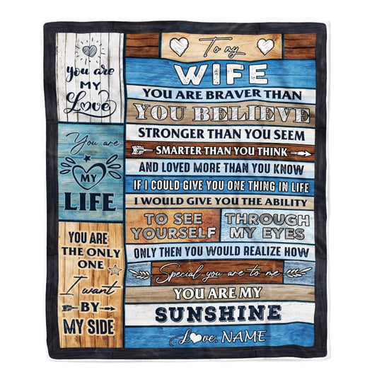Gift For Wife, Couple Blanket, Wood imitation Blanket,You Are My Love, You Are The Only One Blanket - Valentine, Christmas, Wedding Anniversary Fleece Blanket