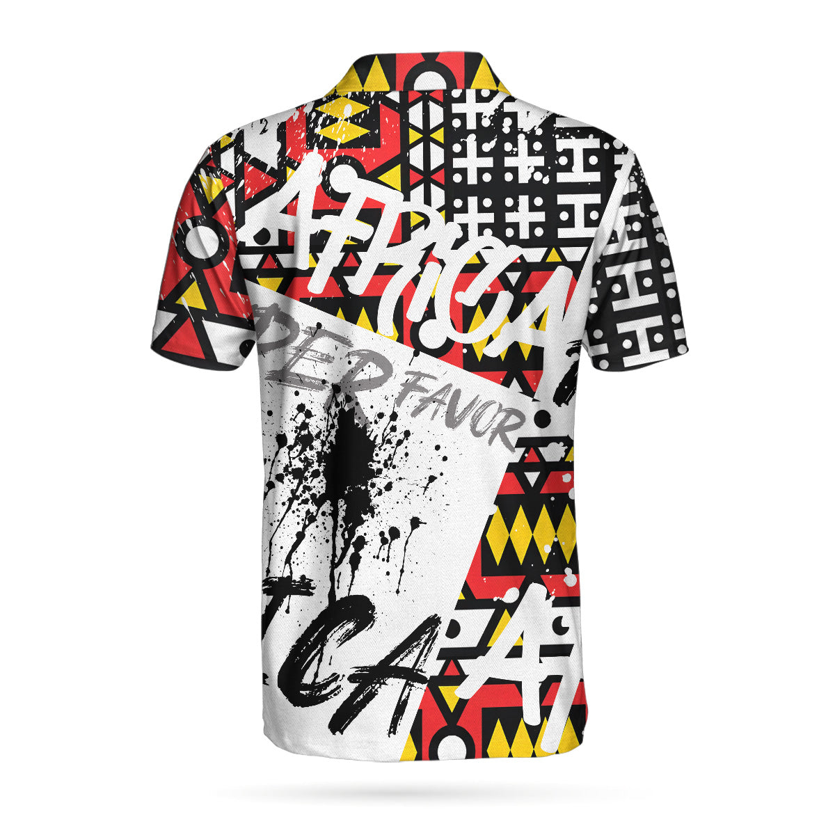 Samakaka Pattern Africa Polo Shirt, Wet Ink African Shirt For Men, Black Lives Matter Shirt - Perfect Gift For Men, Africans