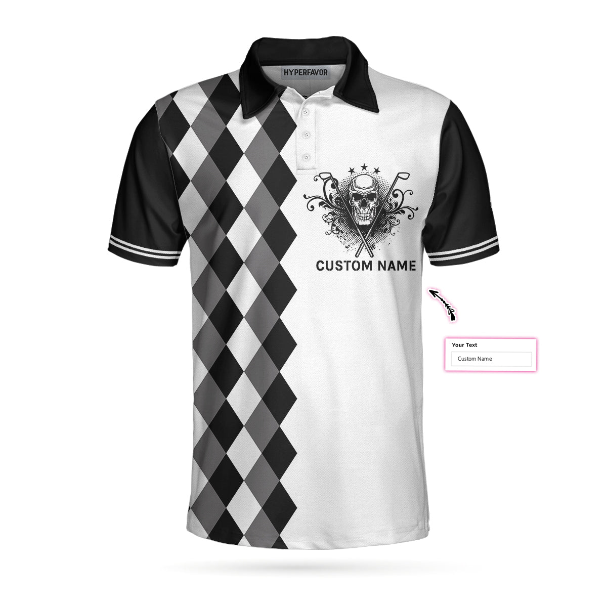 Skull Golf Custom Name Polo Shirt, Sleep With Golfer We Know How To Treat A Nice Hole Golf Custom Polo Shirt- Personalized Golf Gift For Golfers