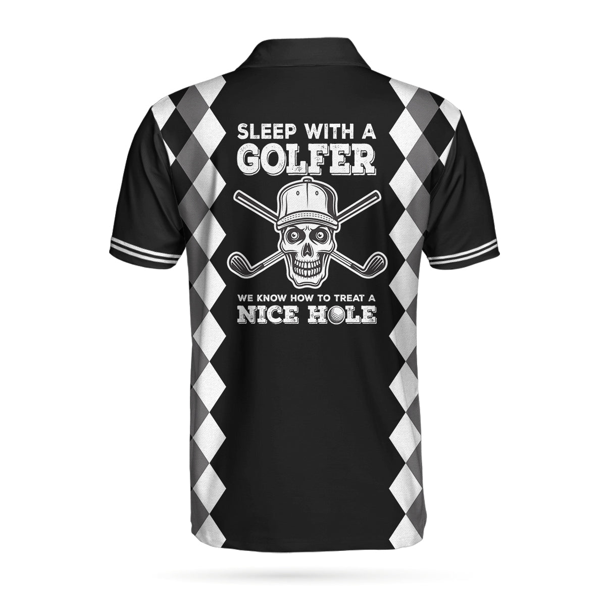 Skull Golf Custom Name Polo Shirt, Sleep With Golfer We Know How To Treat A Nice Hole Golf Custom Polo Shirt- Personalized Golf Gift For Golfers