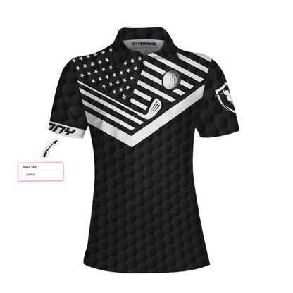 Swing Swear Drink Repeat Custom Short Sleeve Women Polo Shirt - Perfect Gift For Women