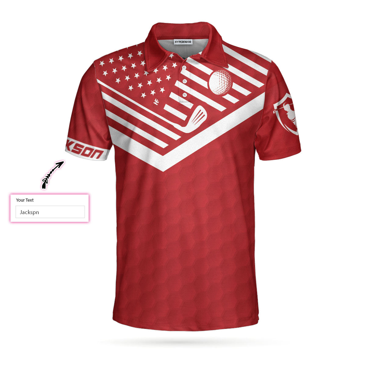 Swing Swear Drink Repeat Sunday Red Custom Polo Shirt - Perfect Gift For Men