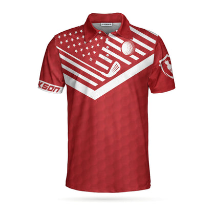 Swing Swear Drink Repeat Sunday Red Custom Polo Shirt - Perfect Gift For Men