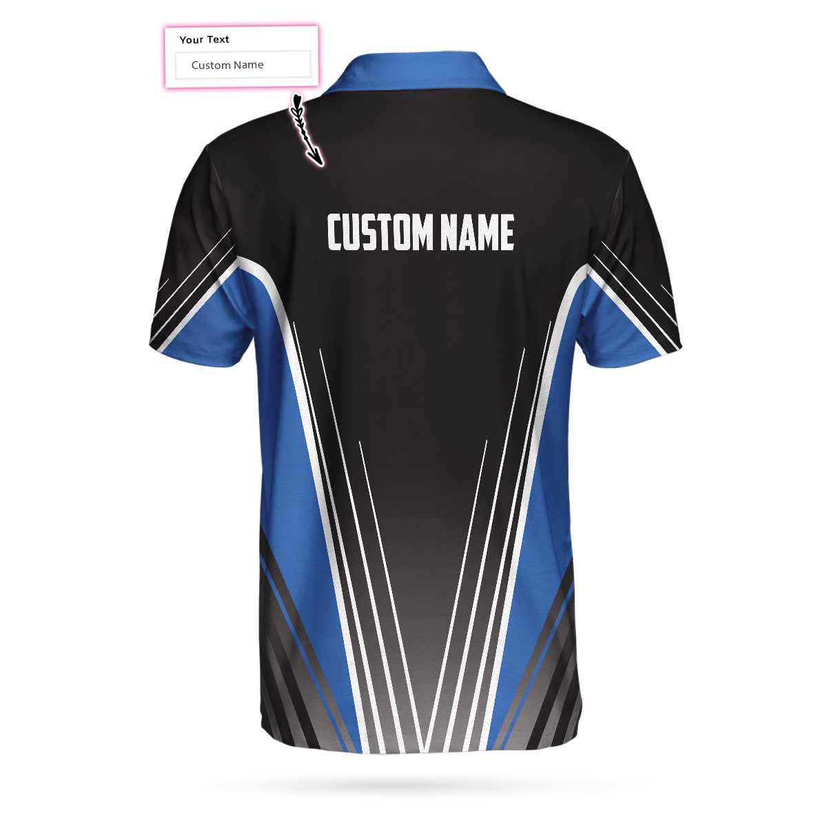 That's How I Roll Bowling Custom Polo Shirt, Personlized Ten Pin Bowling Shirt, Custom Black And Blue Bowling Shirt - Perfect Gift For Men