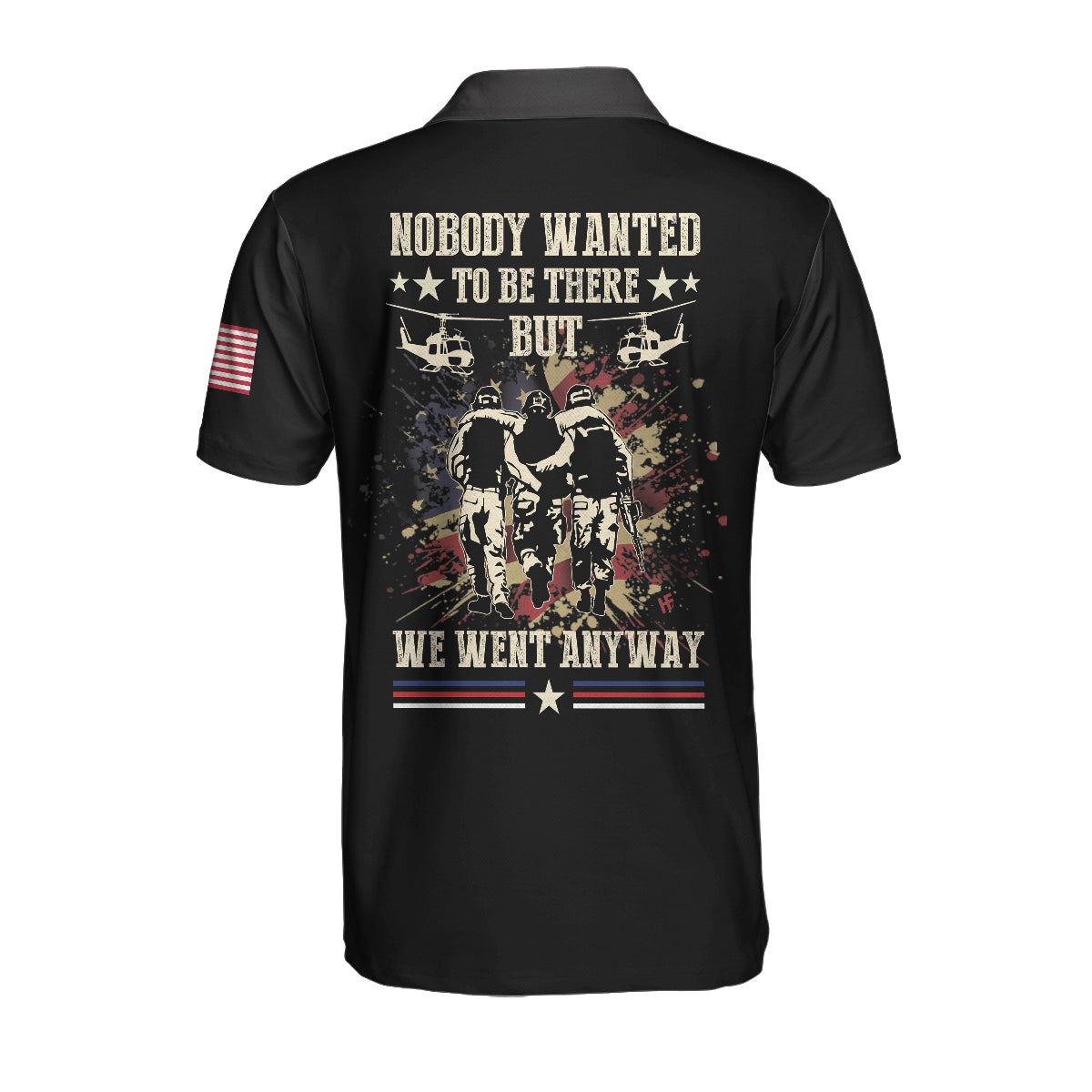 The US Veteran We Went Anyway Custom Polo Shirt, Personalized Gift Idea For Veterans, American Flag Polo Shirt - Perfect Gift For Men