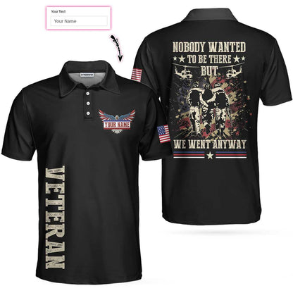 The US Veteran We Went Anyway Custom Polo Shirt, Personalized Gift Idea For Veterans, American Flag Polo Shirt - Perfect Gift For Men