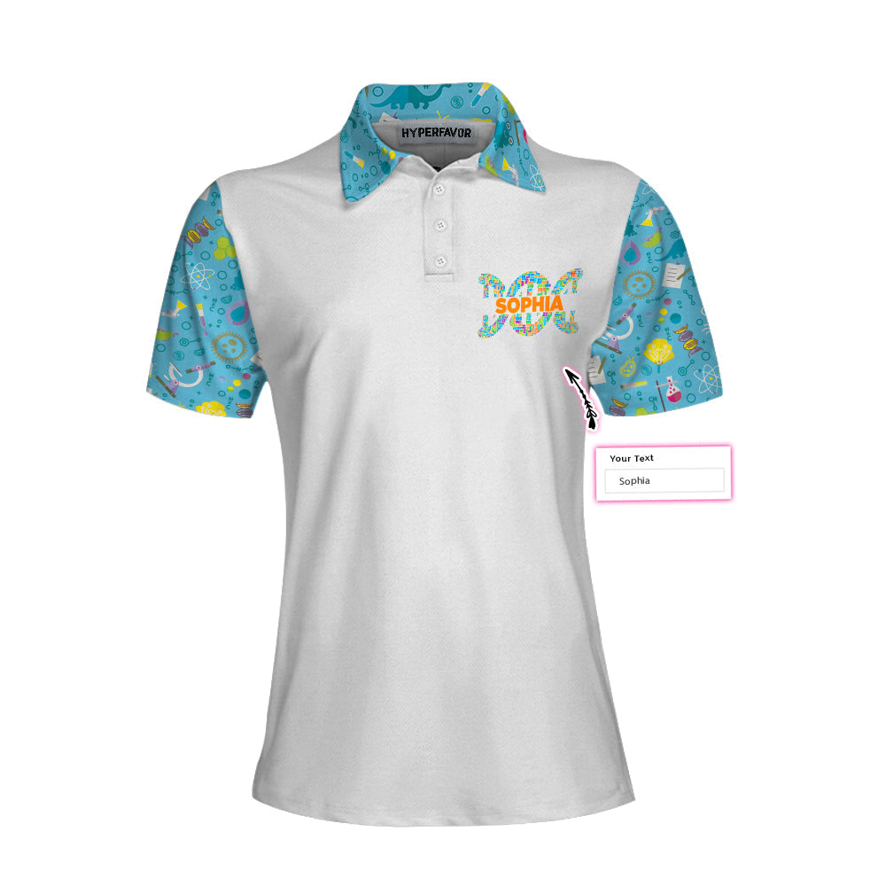There's No Crying In Biology Custom Short Sleeve Women Polo - Perfect Gift For Women