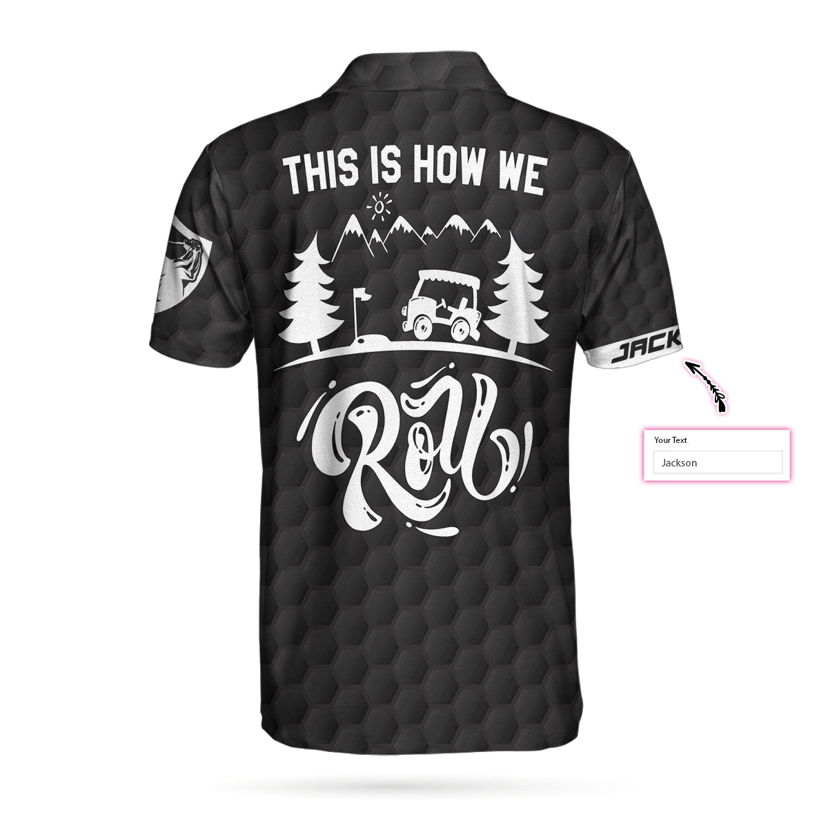 This Is How We Roll Custom Polo Shirt, Personalized Black American Flag Polo Shirt, Camping Shirt For Men - Perfect Gift For Men
