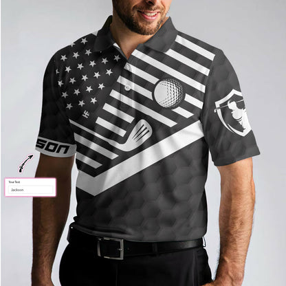 This Is How We Roll Custom Polo Shirt, Personalized Black American Flag Polo Shirt, Camping Shirt For Men - Perfect Gift For Men