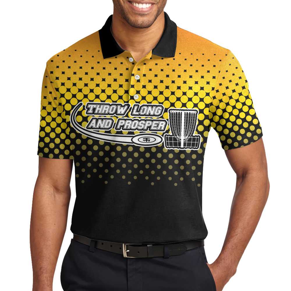 Throw Long And Prosper Disc-golfaholic Short Sleeve Polo Shirt, Cool Disc Golf Shirt - Perfect Gift For Women