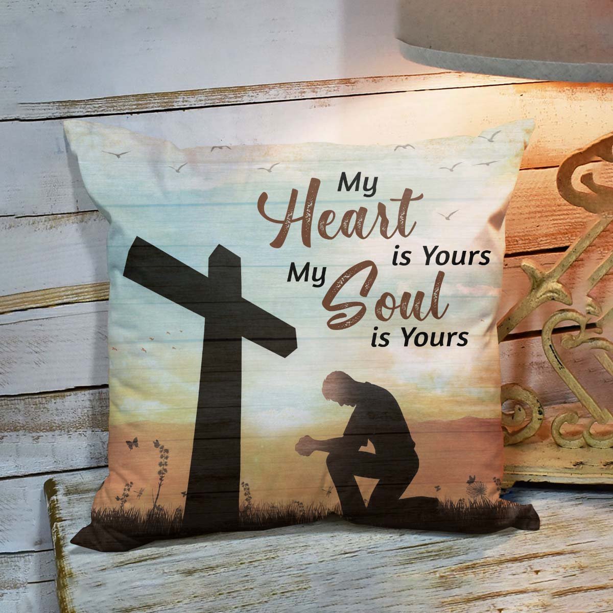 Bible Verse Pillow - Scripture Pillow - God Pillow -  Special Cross Pillow - I Belong To God