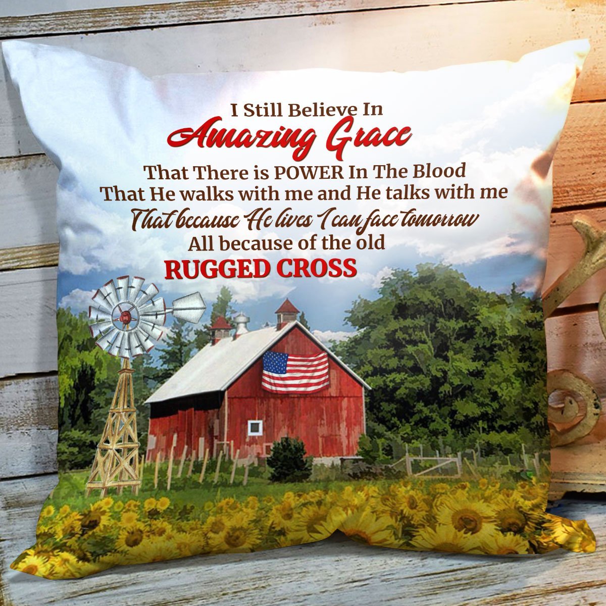 Bible Verse Pillow - Jesus Pillow- Gift For Christian -  I Still Believe In Amazing Grace