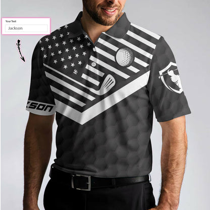 What The Part Don't You Understand Custom Polo Shirt, Personalized Black American Flag Golf Shirt For Men