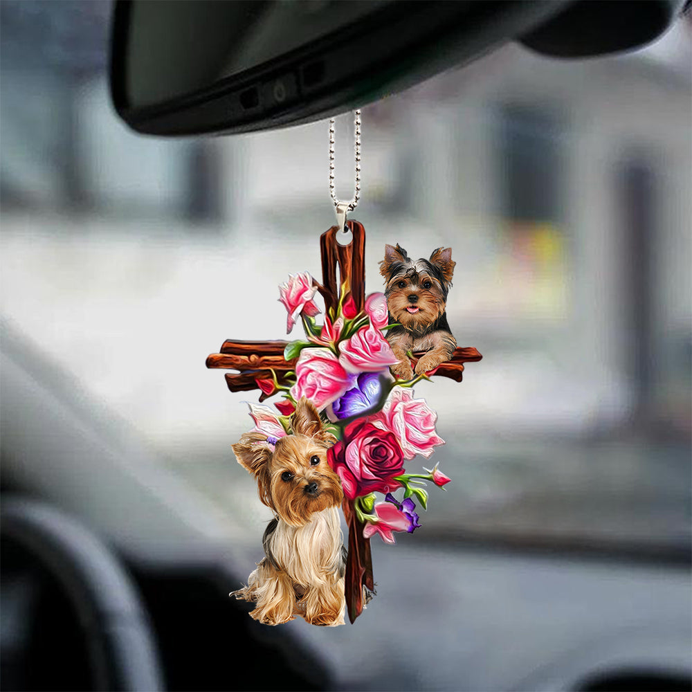Yorkie dog ornaments hotsell