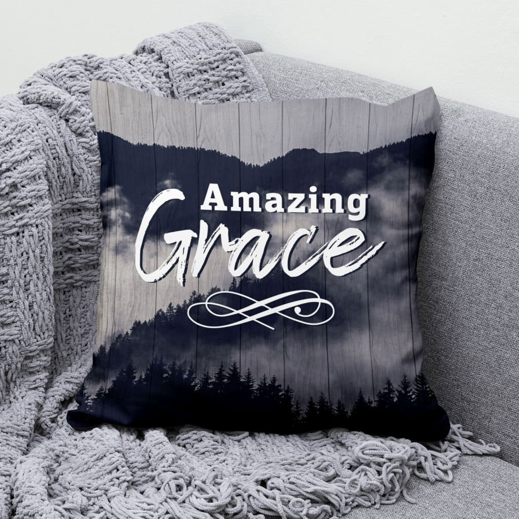 Christian, Forest Pillow - Amazing grace Pillow