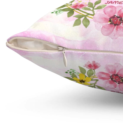Jesus Pillow - Be quick to listen and slow to speak James 1:19 Bible verse pillow