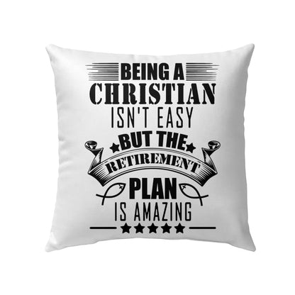 Jesus Pillow - Being a christian is not easy Christian pillow