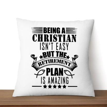 Jesus Pillow - Being a christian is not easy Christian pillow