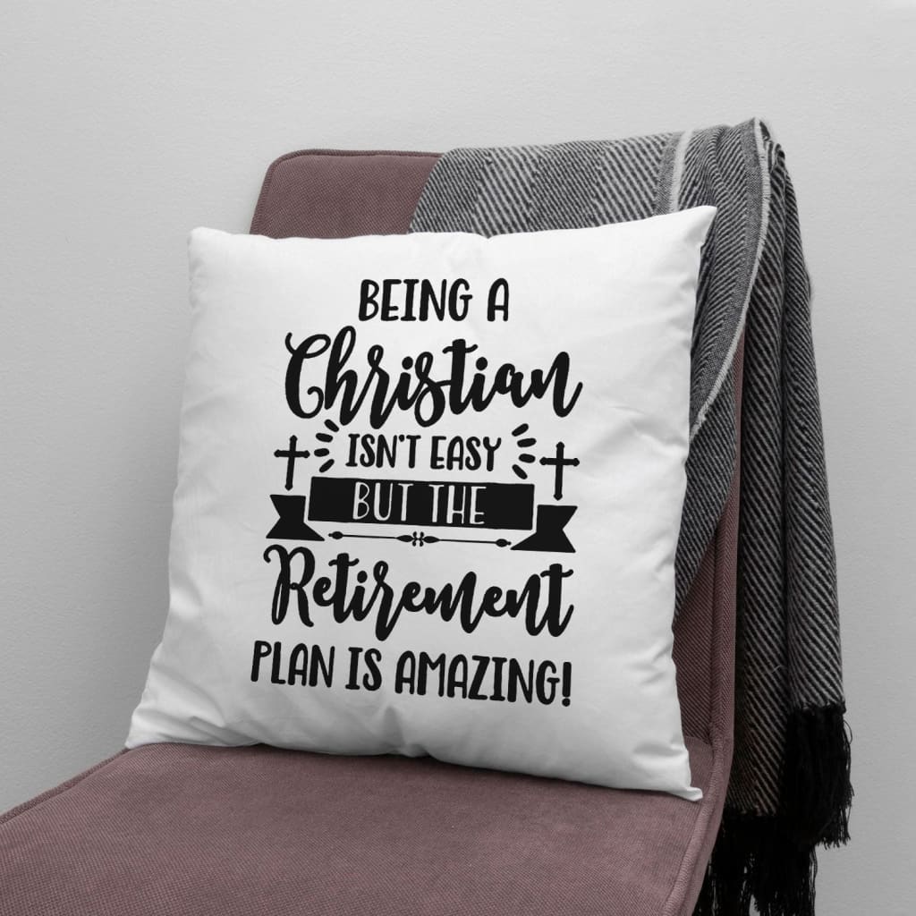 Jesus Pillow - Being a Christian isn't easy Christian pillow