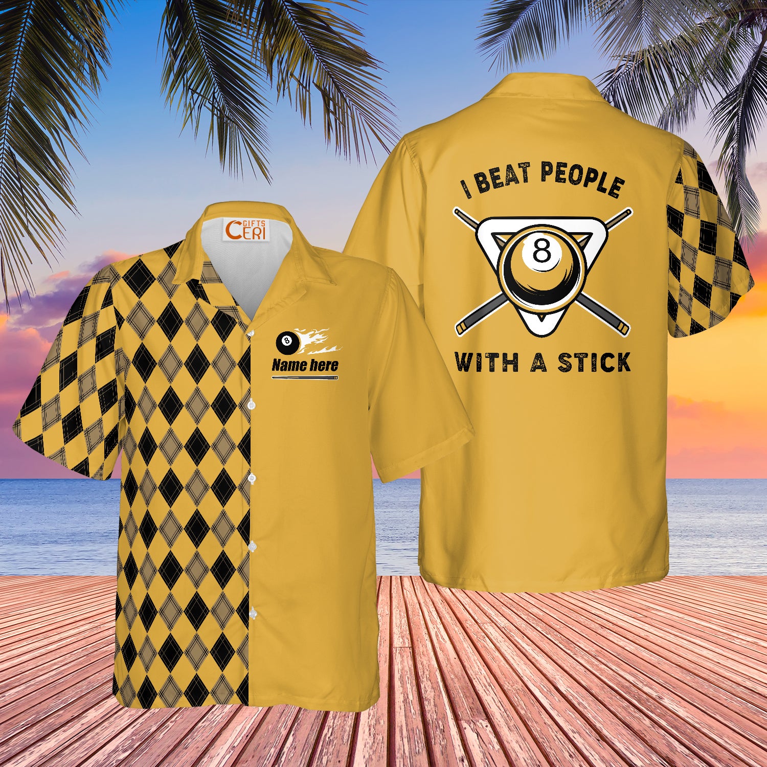 Billiard Custom Shirt, 8 Pool Player Custom Name Hawaiian Shirt, Personalized Aloha Shirt For Billiards Player, Billiards Team, Billiards Lovers