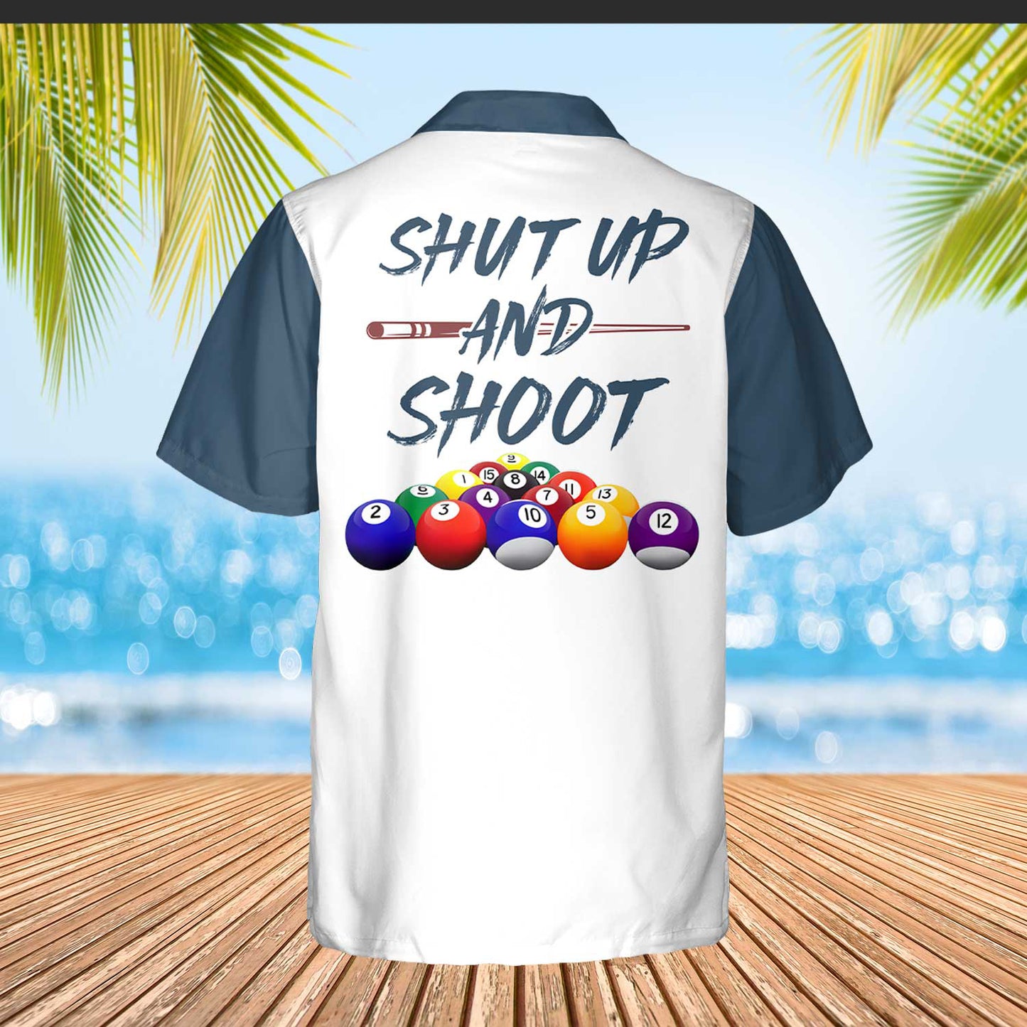 Billiard Custom Shirt, Pool Player Custom Name Men Hawaiian Shirt, Personalized Aloha Shirt For Billiards Player, Billiard Team, Billiards Lovers