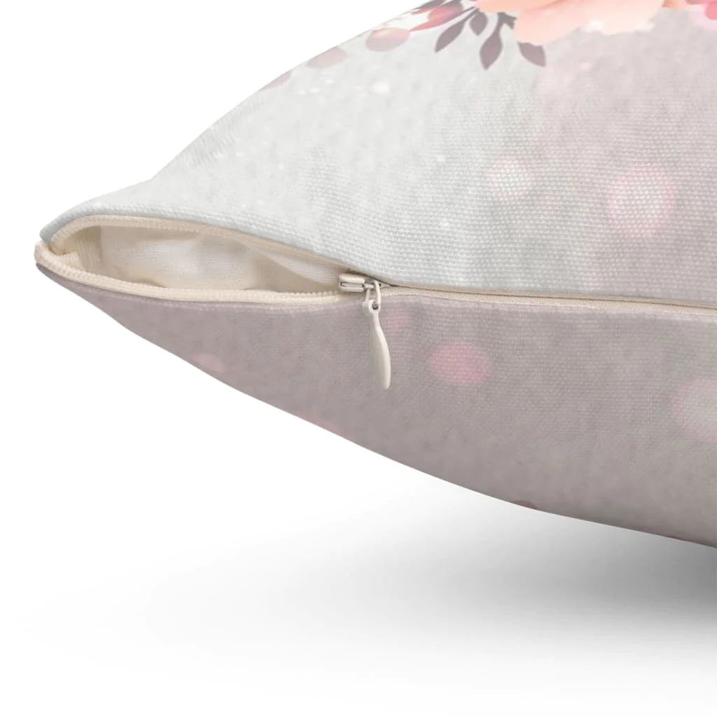 Bible Verse Pillow - Jesus Pillow - Gift For Christian - Bloom With Grace Christian Pillow