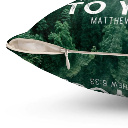 Bible Verse Pillow - Jesus Pillow - Gift For Christian - But Seek First The Kingdom Of God Matthew 6:33 Pillow