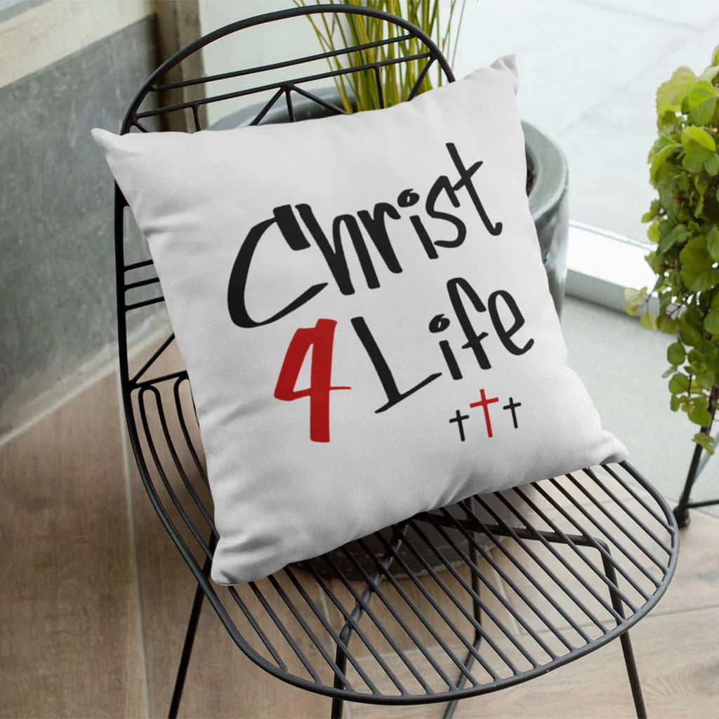 Bible Verse Pillow - Jesus Pillow - Gift For Christian - Christ 4 Life Christian Pillow