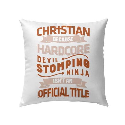 Jesus Pillow - Christian because hardcore devil stomping ninja isn't an official title Christian pillow
