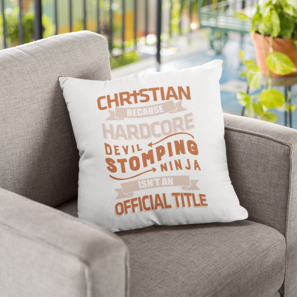 Jesus Pillow - Christian because hardcore devil stomping ninja isn't an official title Christian pillow