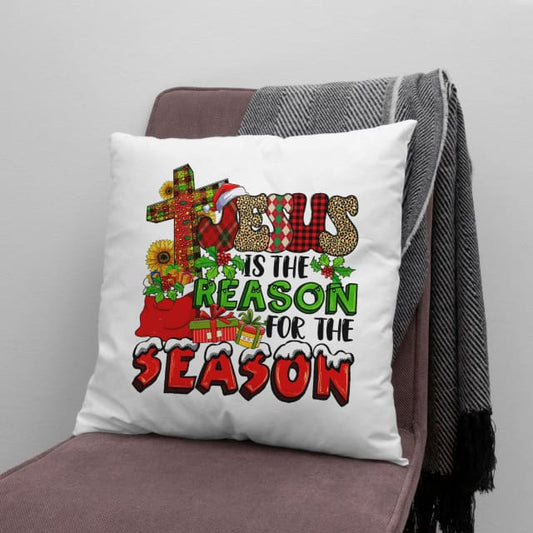 Jesus pillow - Christmas pillow - Christmas decor: Jesus is the reason for the season