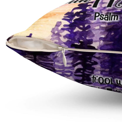 Gift For Christian - Enter His gates with thanksgiving Psalm 100:4 Bible verse pillow - Home Decoration , Jesus Pillow