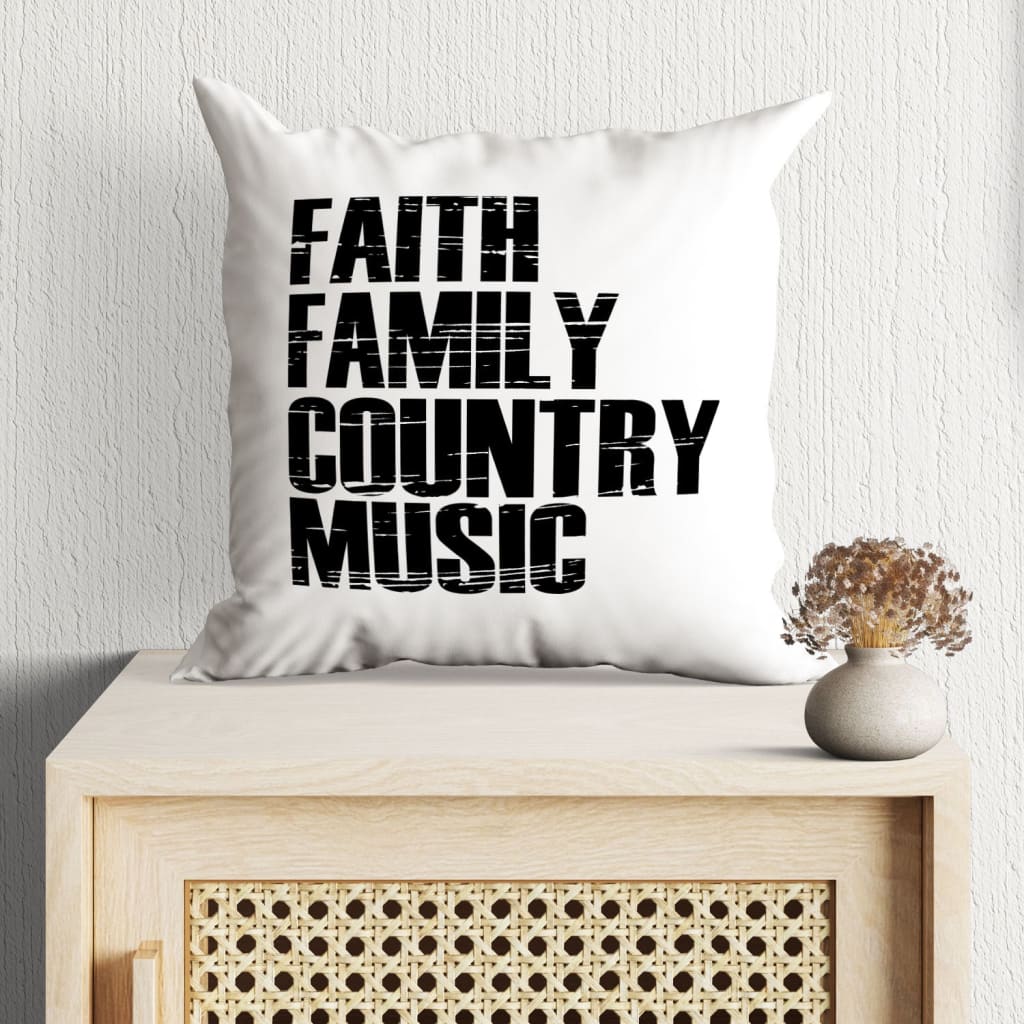 Bible Verse Pillow - Jesus Pillow - Gift For Christian- Faith Family Country Music Christian Pillow