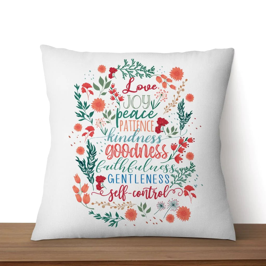 Bible Verse Pillow - Jesus Pillow- Gift For Christian - Fruit of the Spirit Pillow