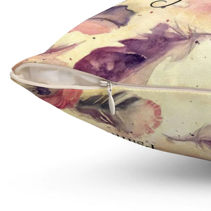 Bible Verse Pillow - Jesus Pillow - Feathers Pillow - Gift For Christian - He Will Cover You With His Feathers Psalm 91:4 Pillow