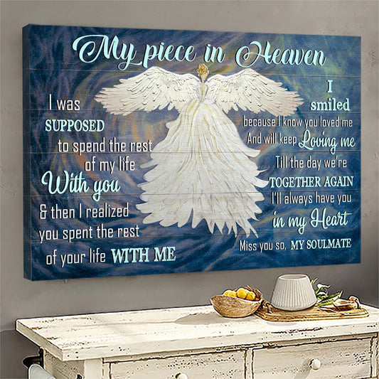 Memorial Landscape Canvas - Beautiful angel, My angel in heaven Landscape Canvas - Memorial Gift For Family Members -I'll always have you in my heart
