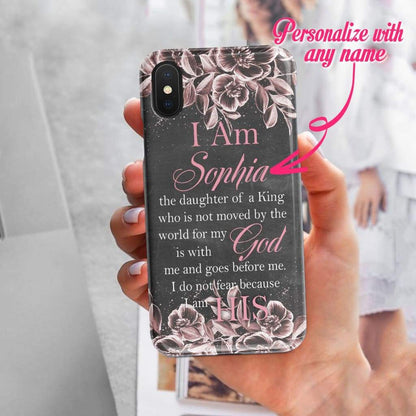 Personalized Name Tough Phone Cases, Inspirational Phone Cases, I Am The Daughter Of A King Phone Case - Christian Gift For Friend, Family