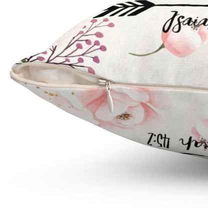 Jesus Pillow - Christian, Tropical Pillow - Gift For Christian - I will go before you Isaiah 45:2 Pillow