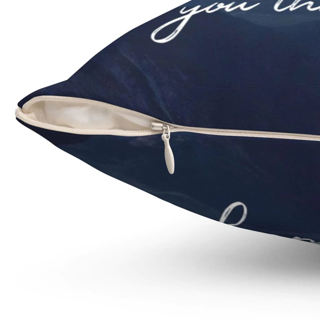 Jesus Pillow - Christian, Sunset Mountain Pillow - Gift For Christian - If God brings you to it he will bring you through it Pillow