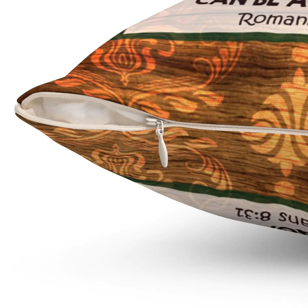 Jesus Pillow - Gift For Christian - If God is for us who can be against us Romans 8:31 Pillow