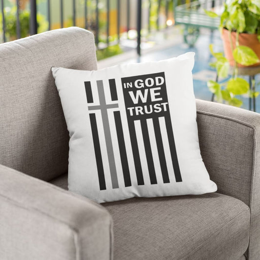 Jesus Pillow - Gift For Christian - In God we trust Pillow