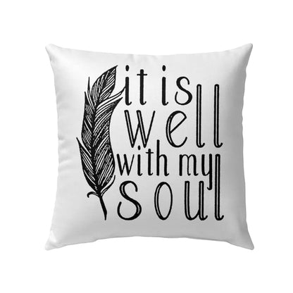 Jesus Pillow - Christian, Feather Pillow - Gift For Christian - It is well with my soul Pillow