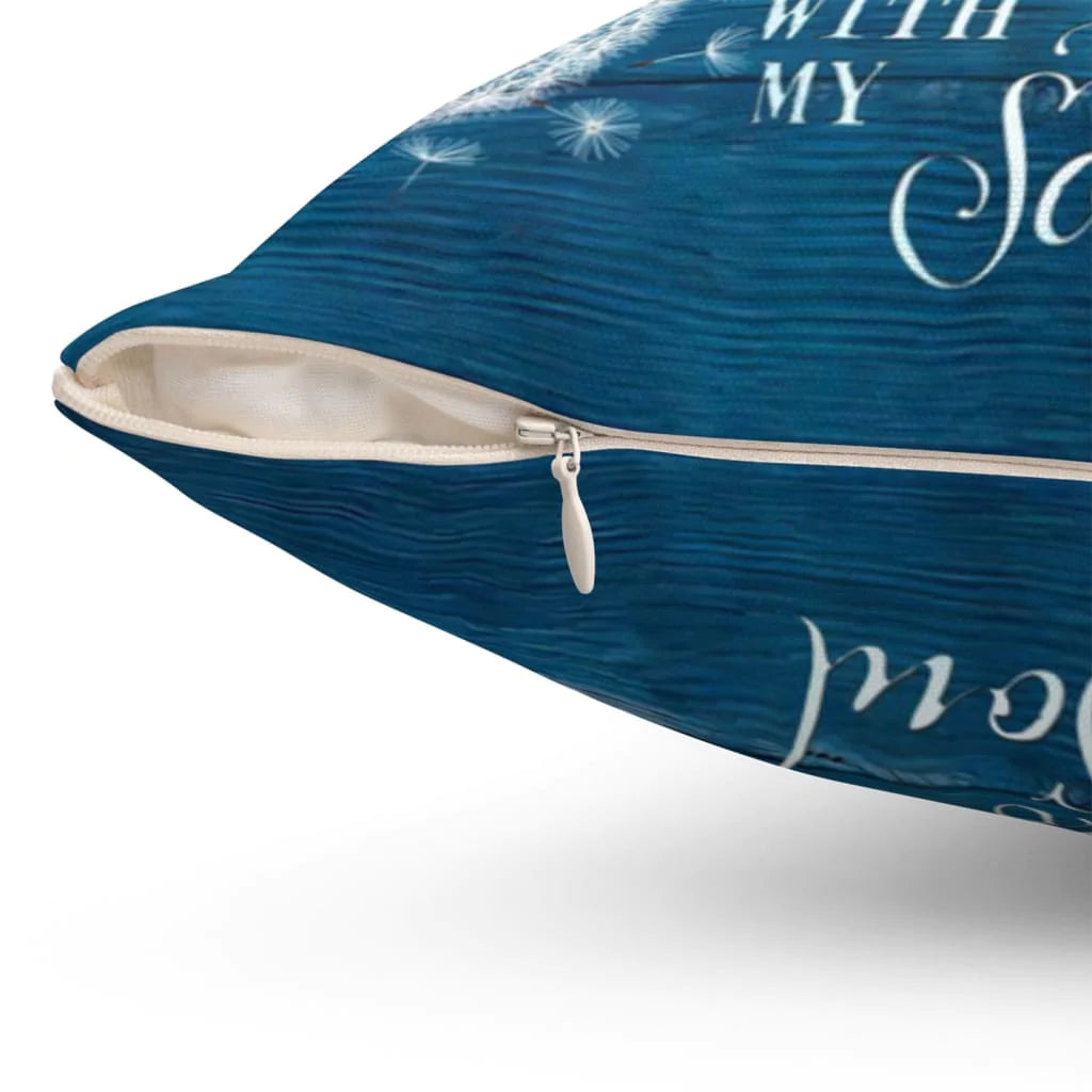Jesus Pillow - Christian, Dandelion, Dragonfly Pillow - Gift For Christian - It is well with my soul Pillow