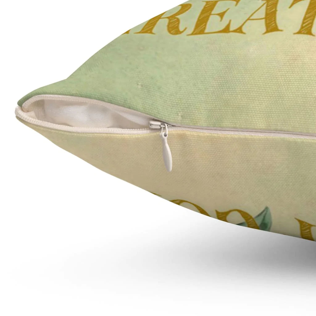 Jesus Pillow - Christian, Sunflower Pillow - Gift For Christian - It's not about having great Faith Pillow
