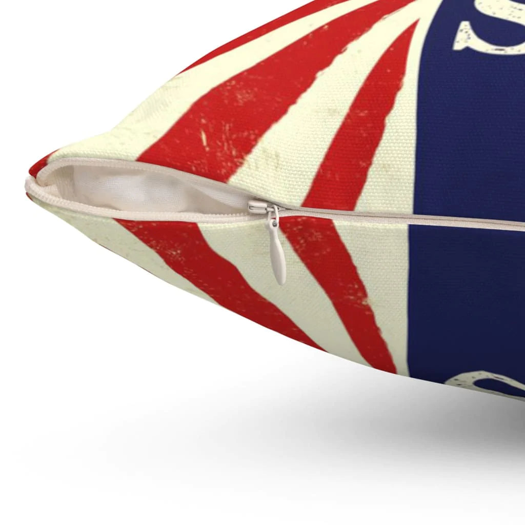 Jesus Pillow - Christian, American Flag Pillow - Gift For Christian - USA Flag Pillow
