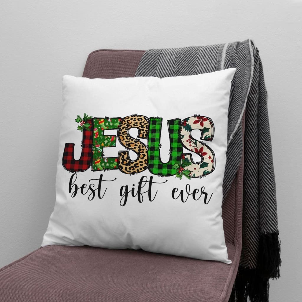 Jesus Pillow - Christian, Leopard, Buffalo plaid Pillow - Gift For Christian - Jesus best gift ever Pillow