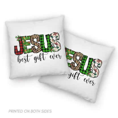 Jesus Pillow - Christian, Leopard, Buffalo plaid Pillow - Gift For Christian - Jesus best gift ever Pillow